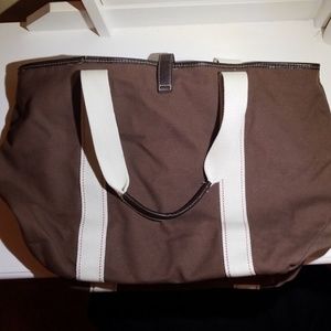 Brown tote bag